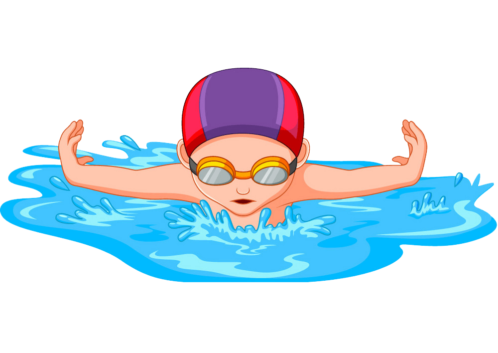 子供の水泳イラスト透明