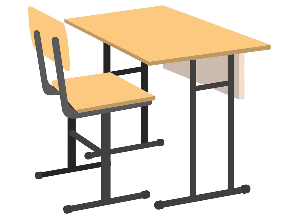 教室のテーブルイラストpng画像