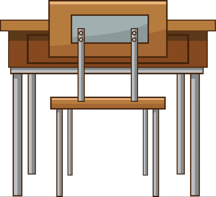教室のテーブルイラストpng イラスト