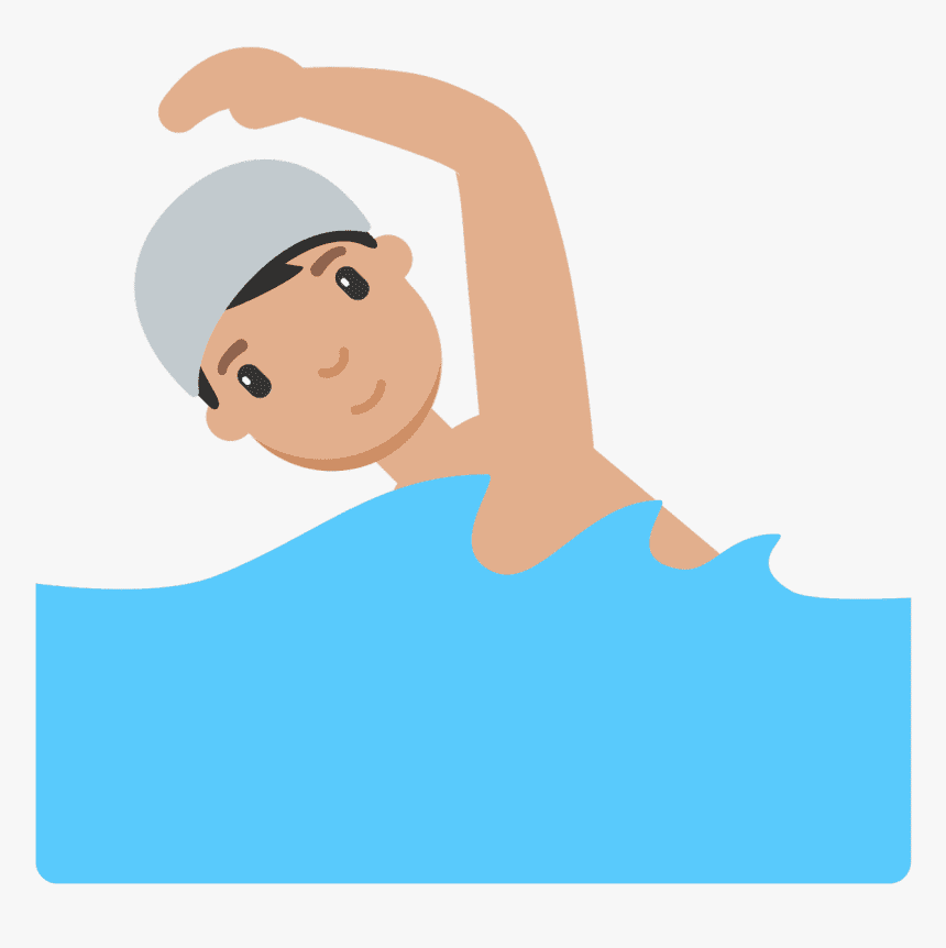 泳ぐ男の子のイラスト8