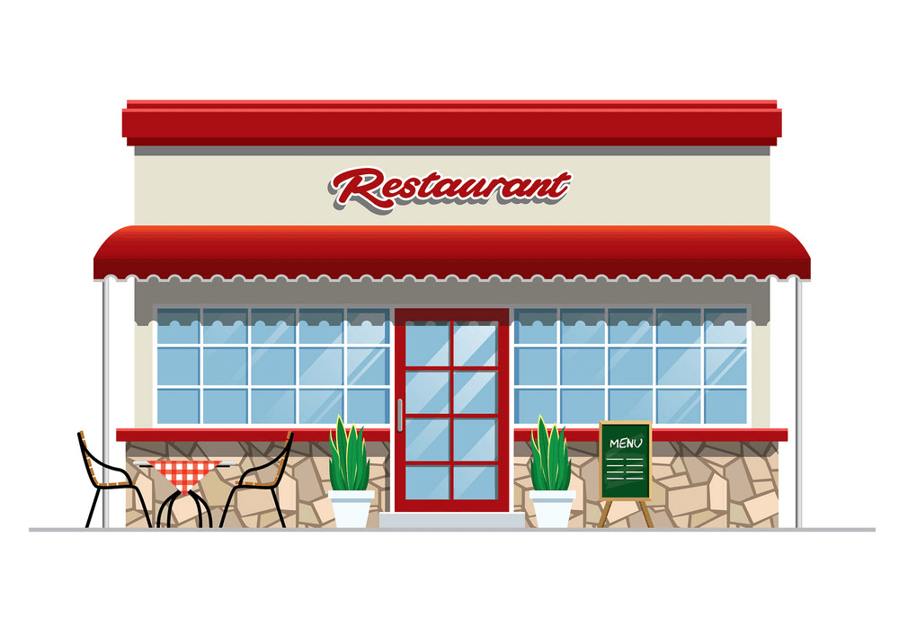 レストランの建物の図