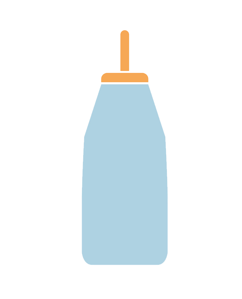 シンプルな哺乳瓶イラスト透明 イラスト