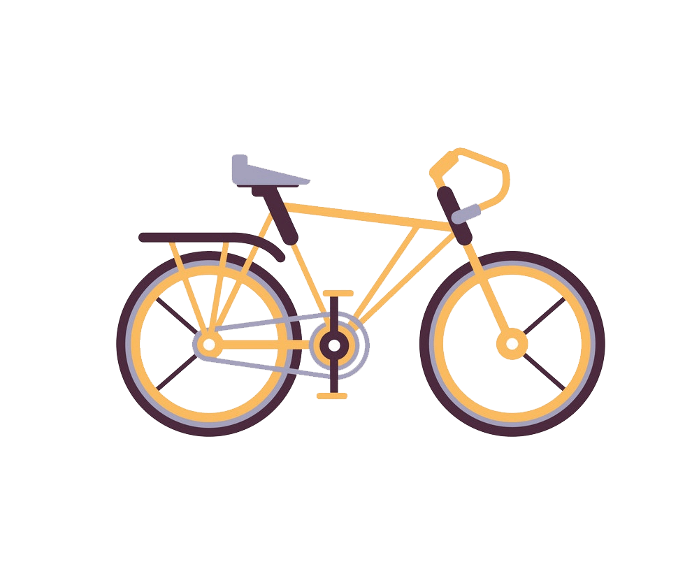 シンプルな自転車のイラスト イラスト