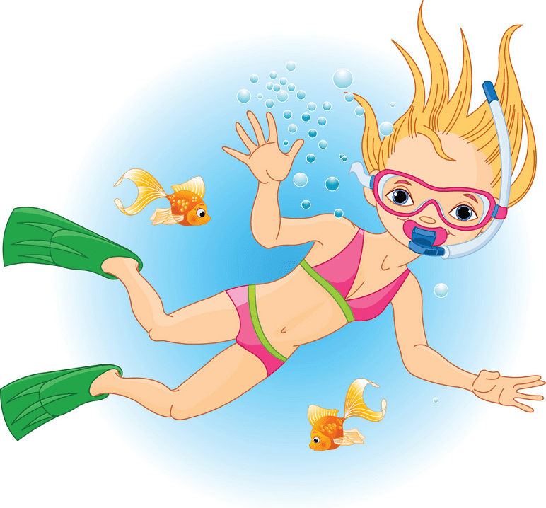 水泳の女の子のイラスト png イメージ イラスト
