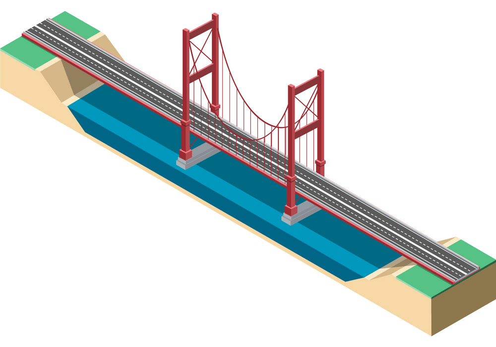 等尺性橋の図 イラスト