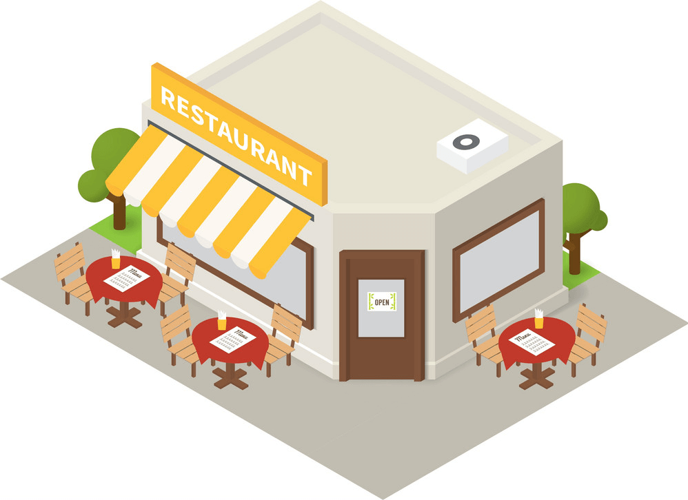 等尺性レストランの図 イラスト