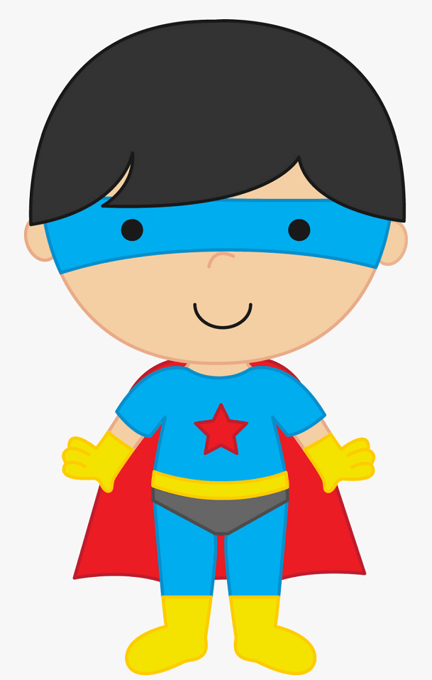 小さなスーパーヒーローのイラスト イラスト