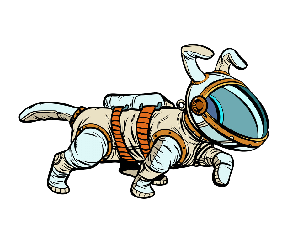 犬の宇宙飛行士 イラスト透明 イラスト