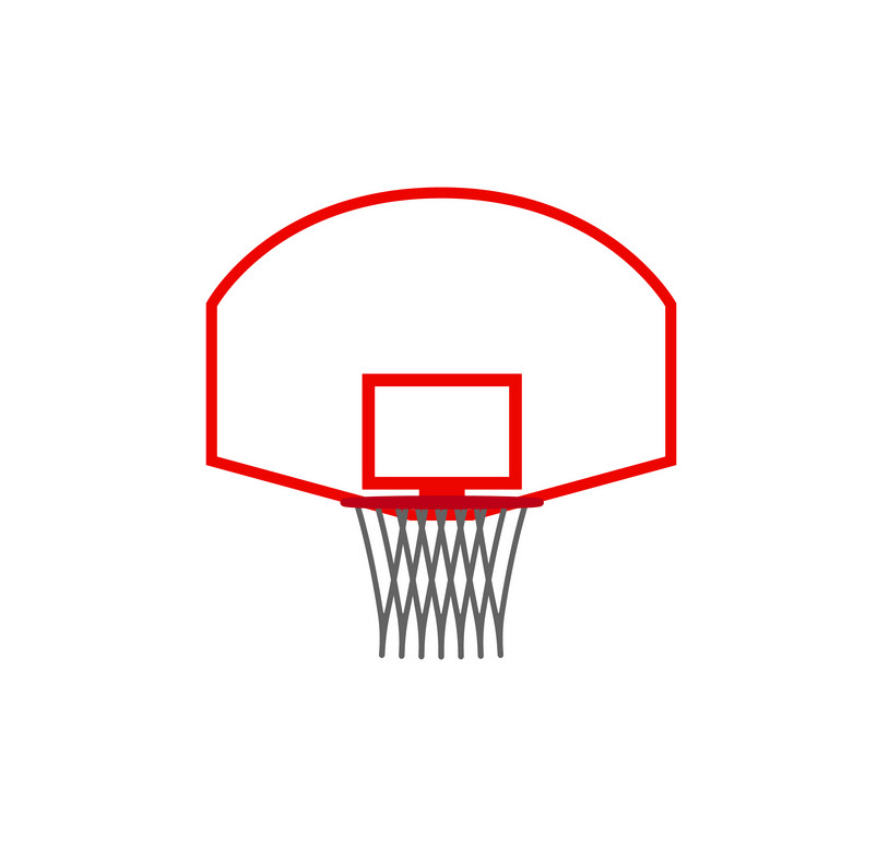 アイコン バスケットボール フープの図 イラスト