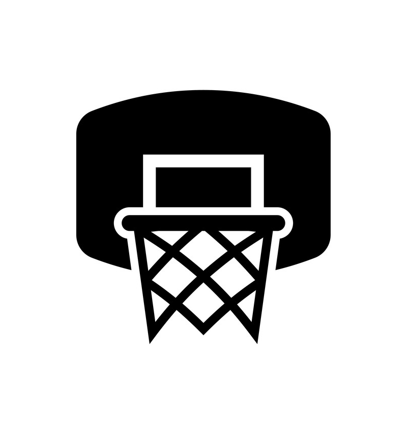 バスケットボールのフープのアイコン イラスト