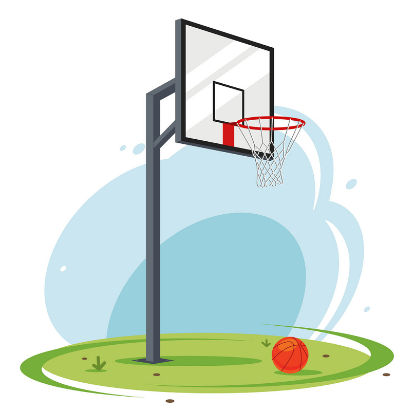 バスケットボールのフープのイラスト イラスト