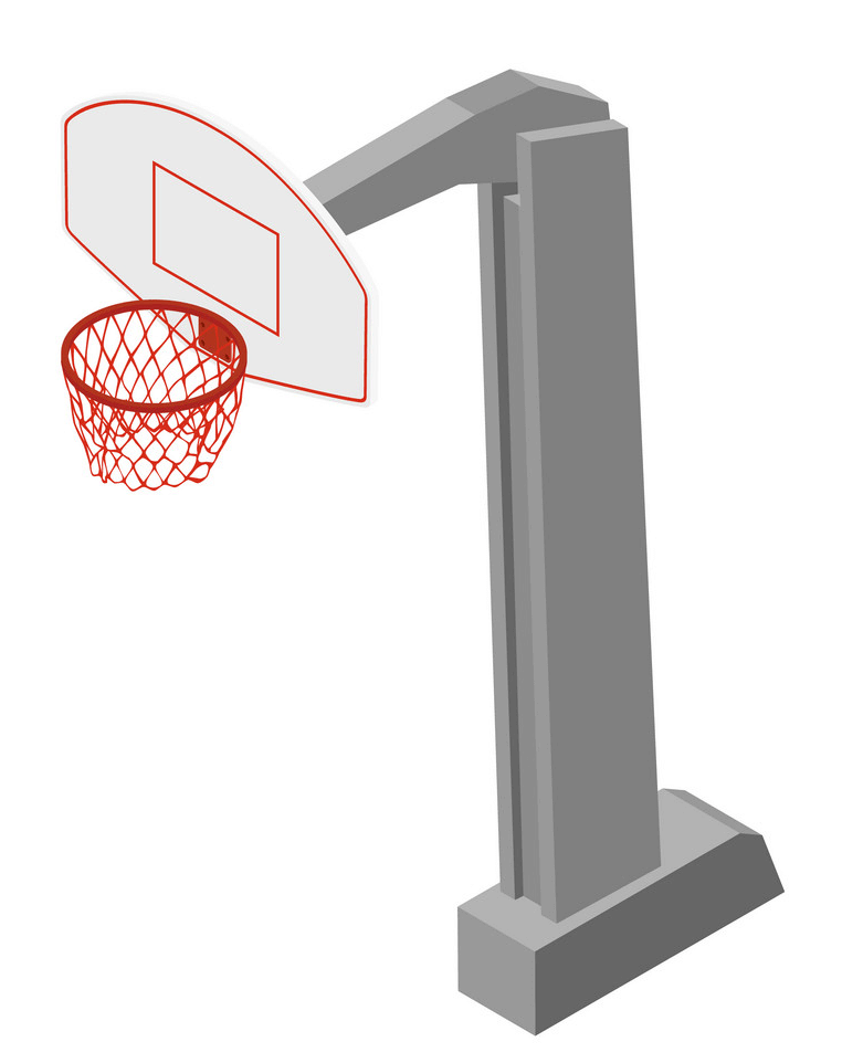 バスケットボールフープ イラスト画像