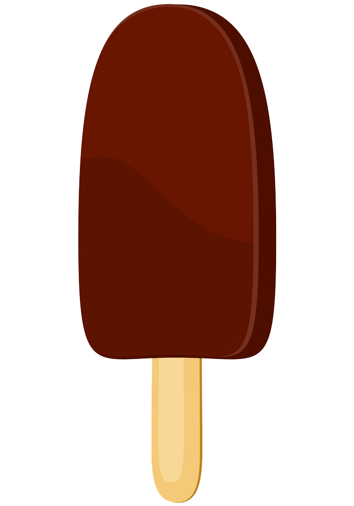 チョコレートアイスキャンディーのイラスト透明 イラスト