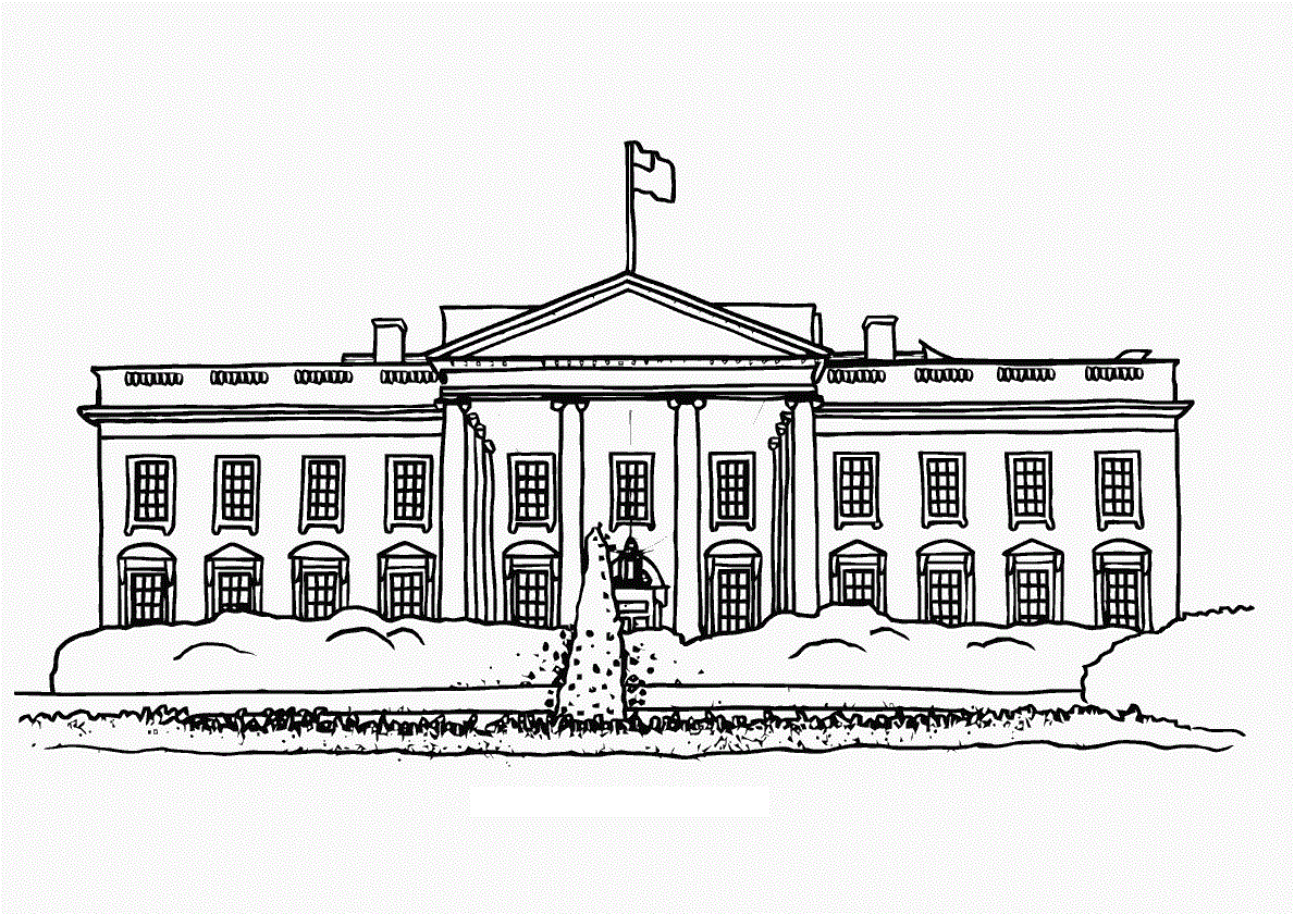 ホワイトハウスのイラスト 1 イラスト