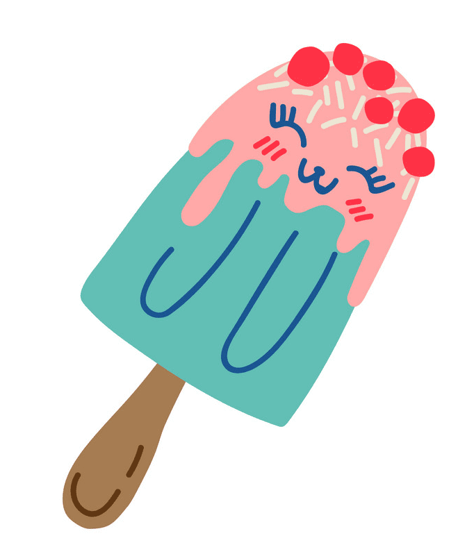 かわいいアイスキャンディーのイラスト 1 イラスト
