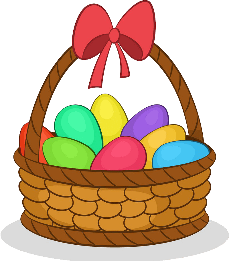 Easter Basket Illustration transparent イラスト