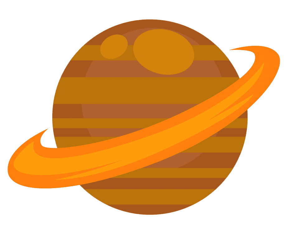 アイコン 土星のイラスト透明