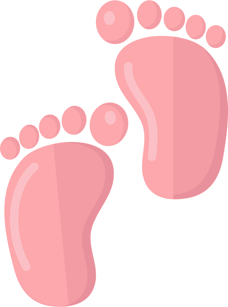 赤ちゃんの足のイラスト