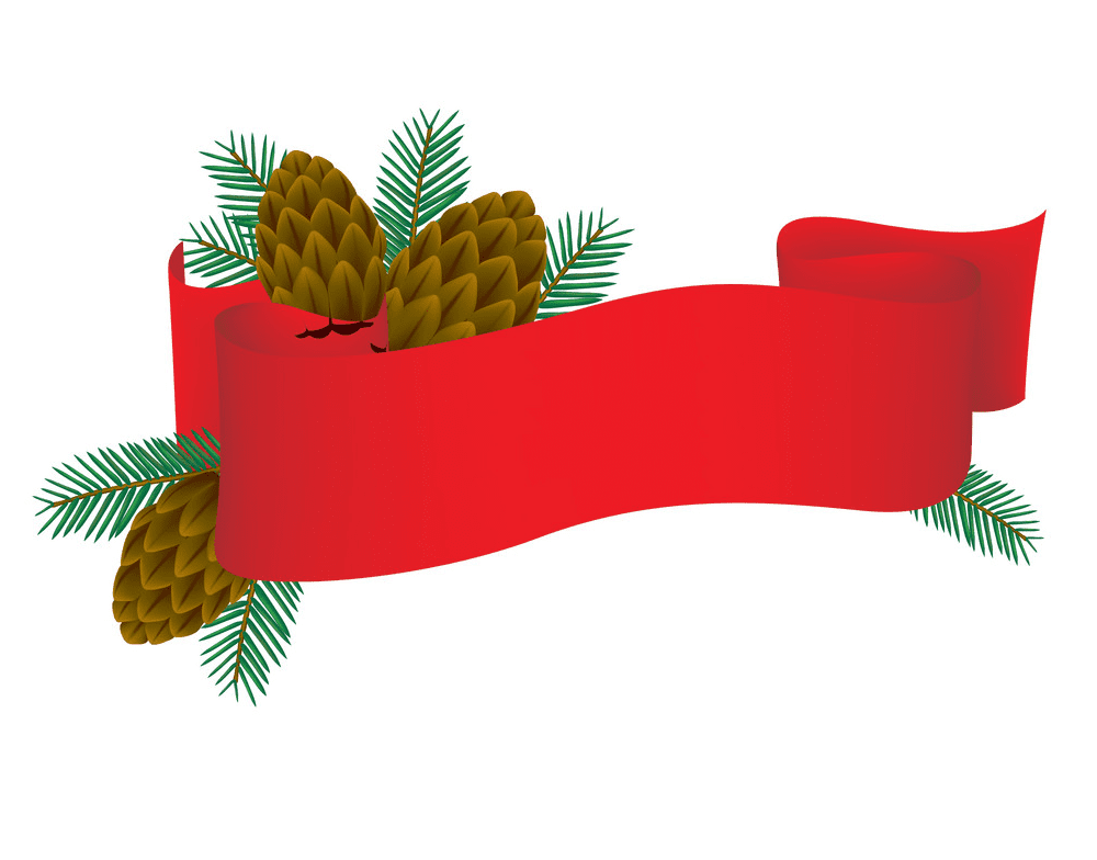 赤いクリスマス バナー イラスト