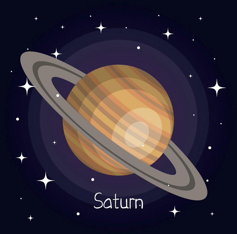 土星のイラスト2 イラスト