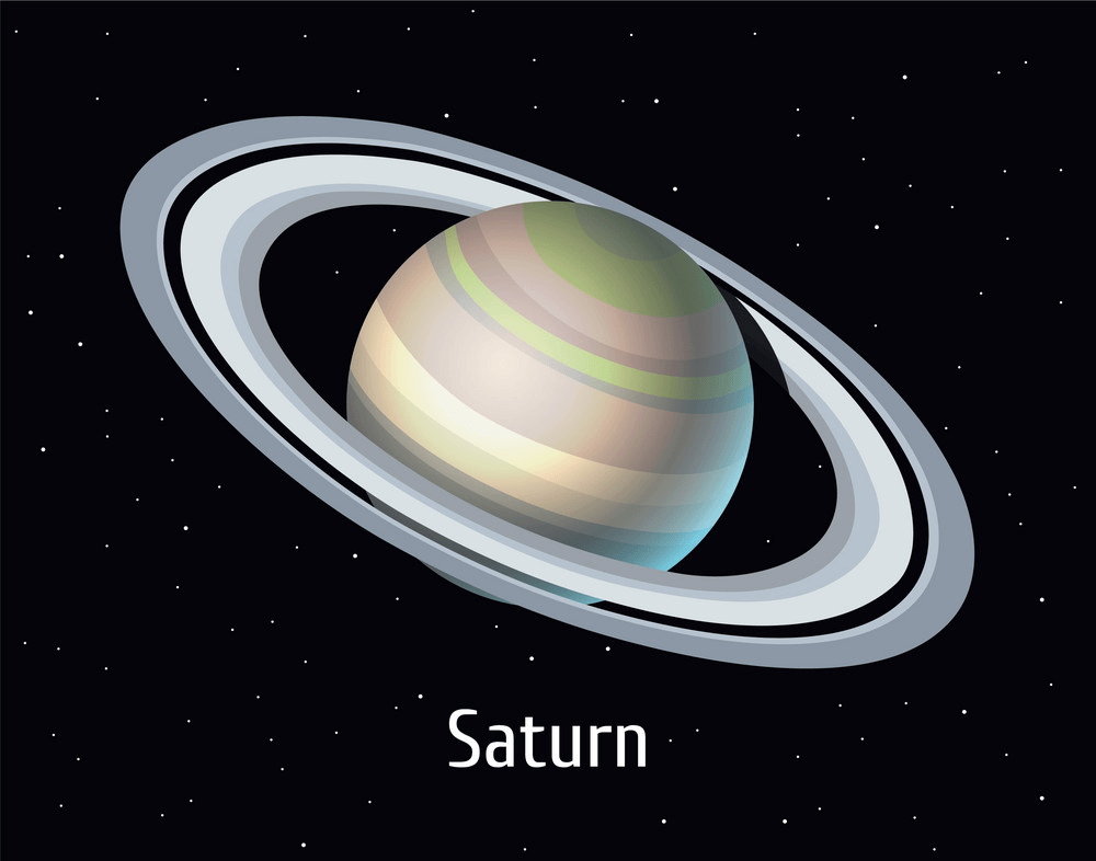 土星のイラスト3 イラスト