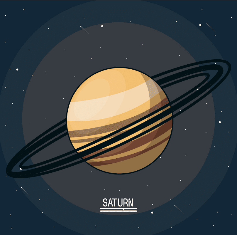 土星のイラスト 3 イラスト