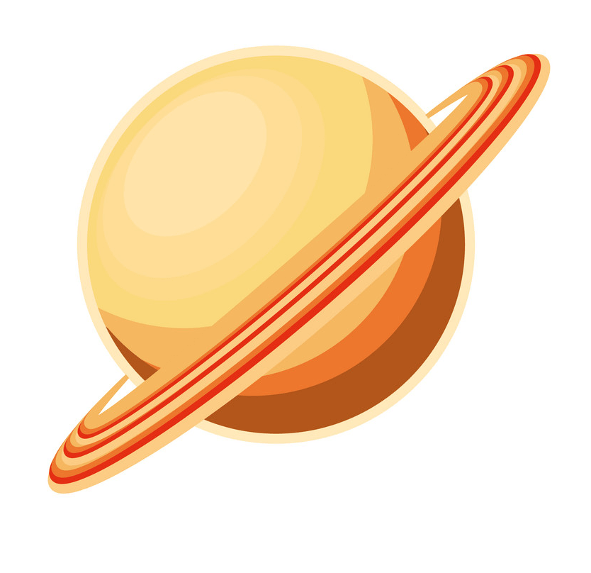 土星のイラスト4 イラスト