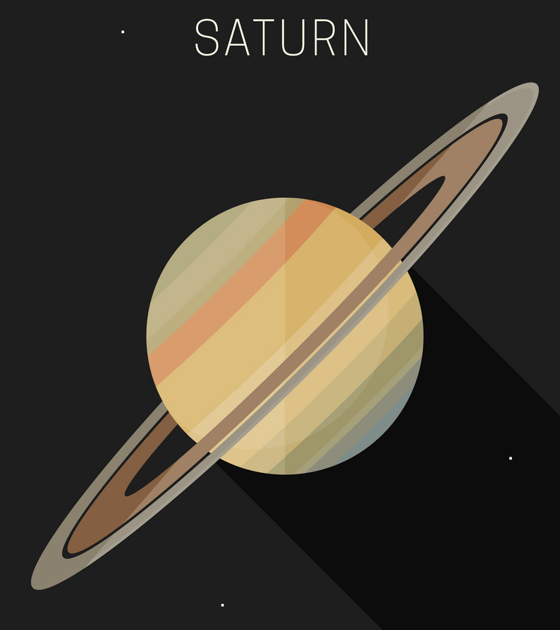 土星のイラスト5 イラスト