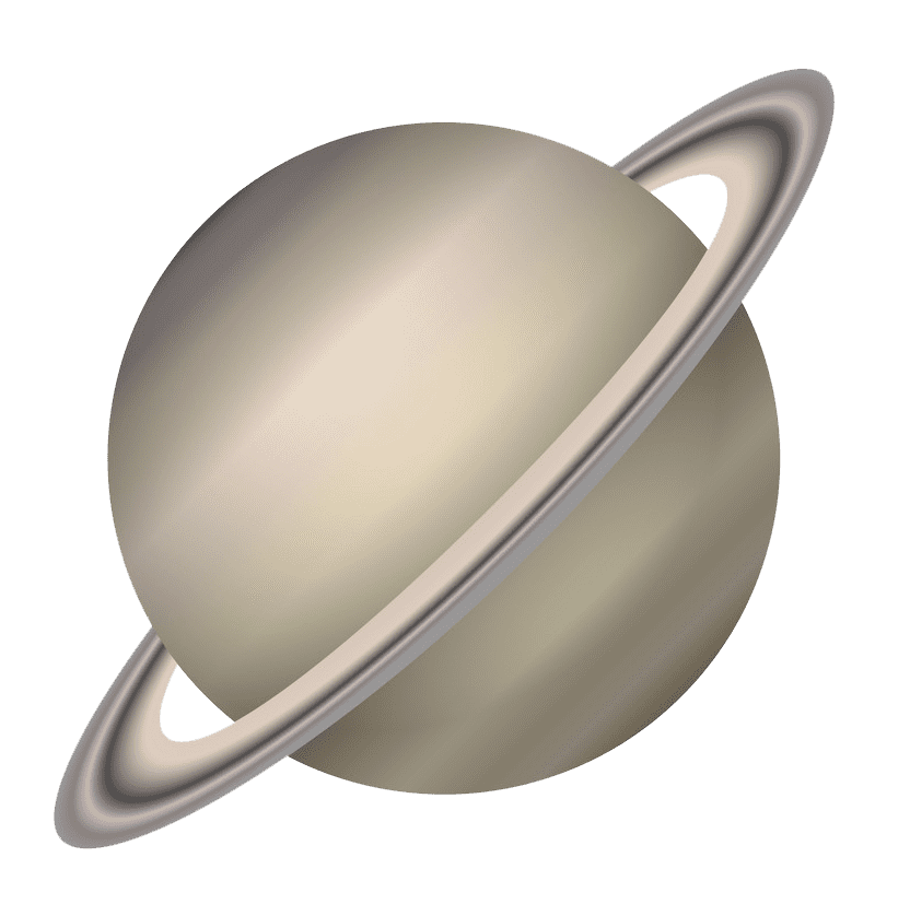 土星の惑星イラスト透明