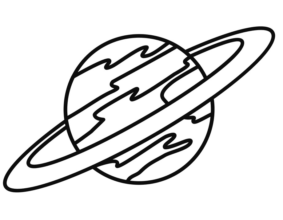 土星の惑星の概要図 イラスト