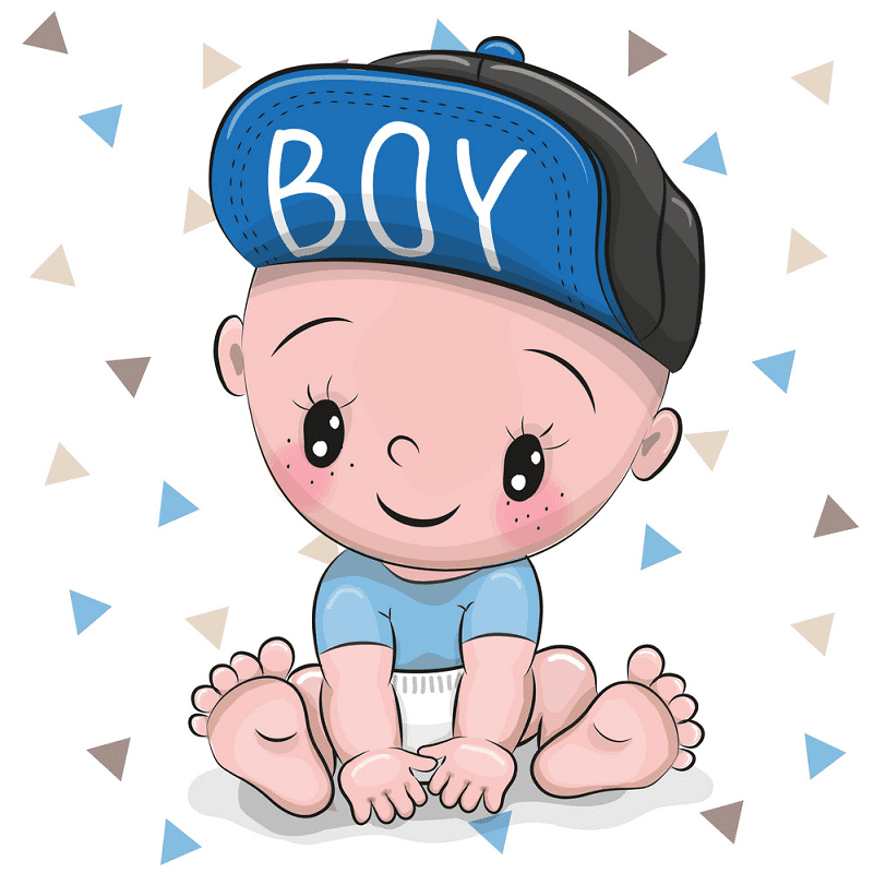 男の子の赤ちゃんのイラスト 3 イラスト