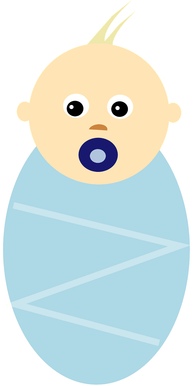 男の子の赤ちゃんのイラストを透明でダウンロード イラスト