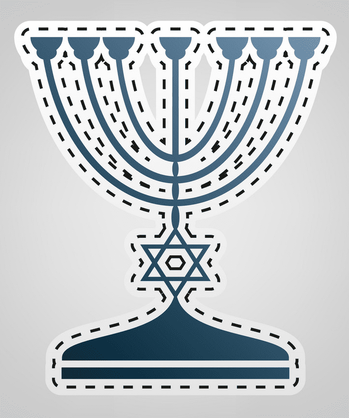 ユダヤ人の本枝の燭台のイラスト png イラスト