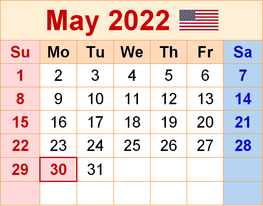 2022年4月カレンダーイラストpng
