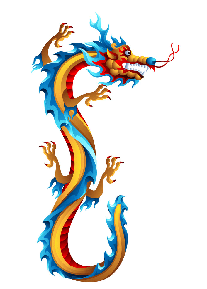 中国のドラゴン イラストイメージ