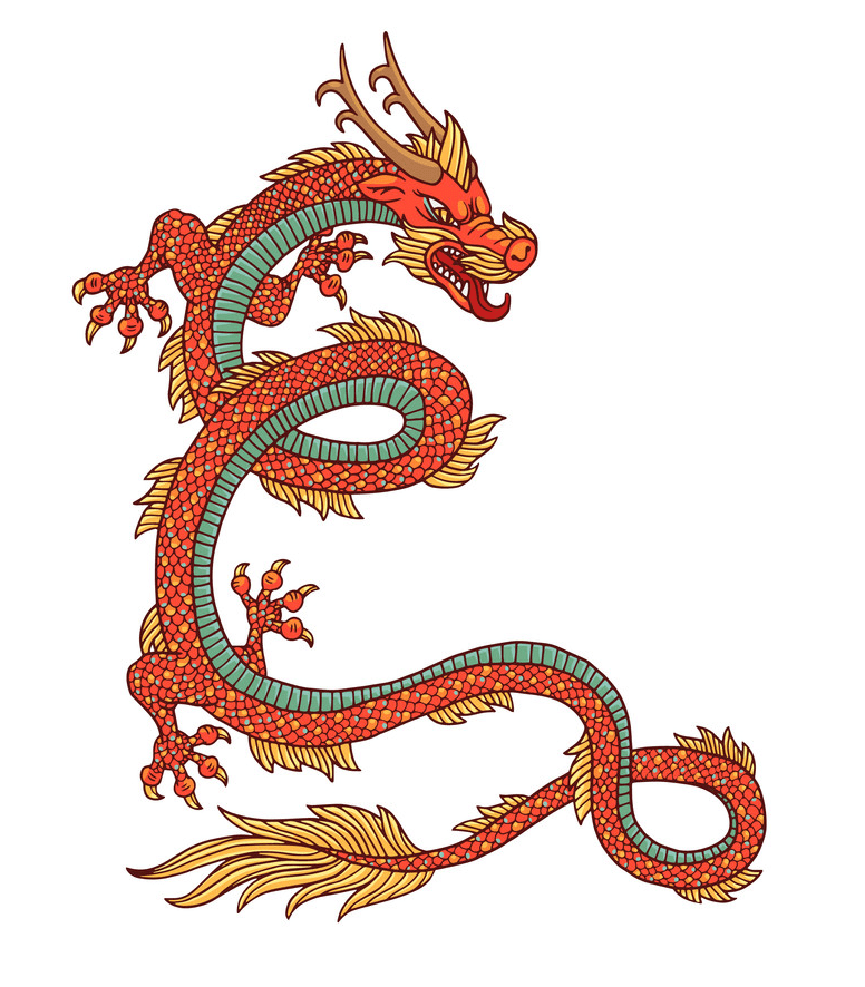 中国のドラゴンの無料イラスト イラスト