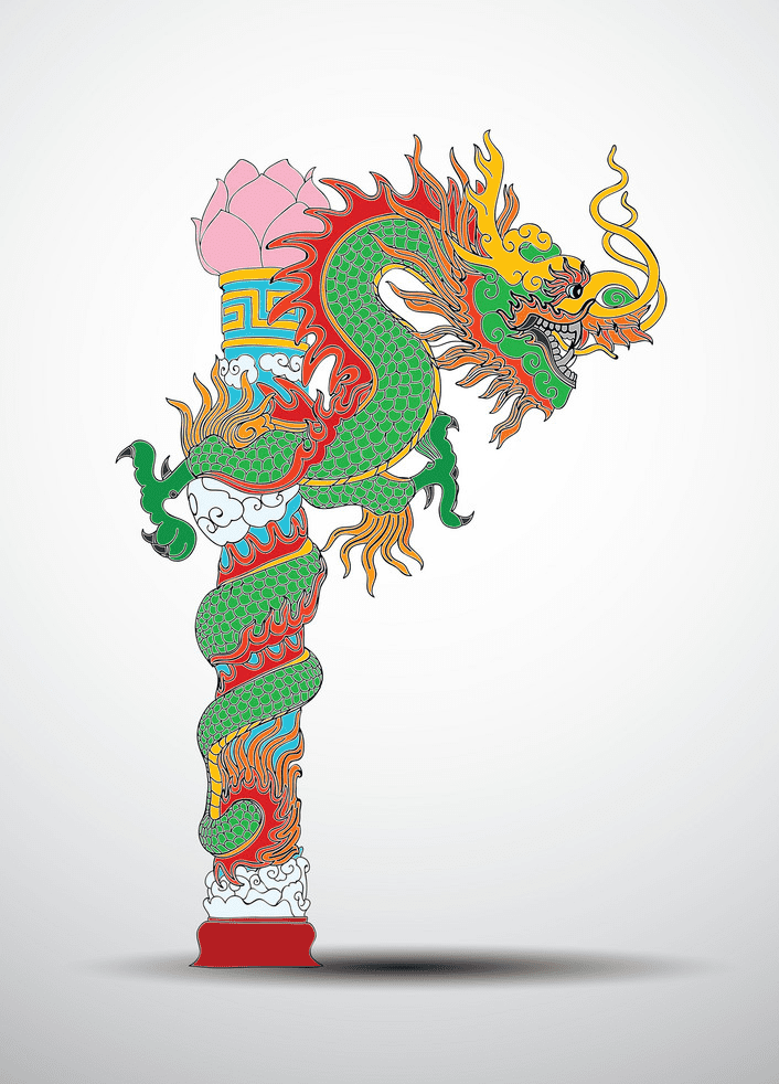中国のドラゴンのイラスト 2