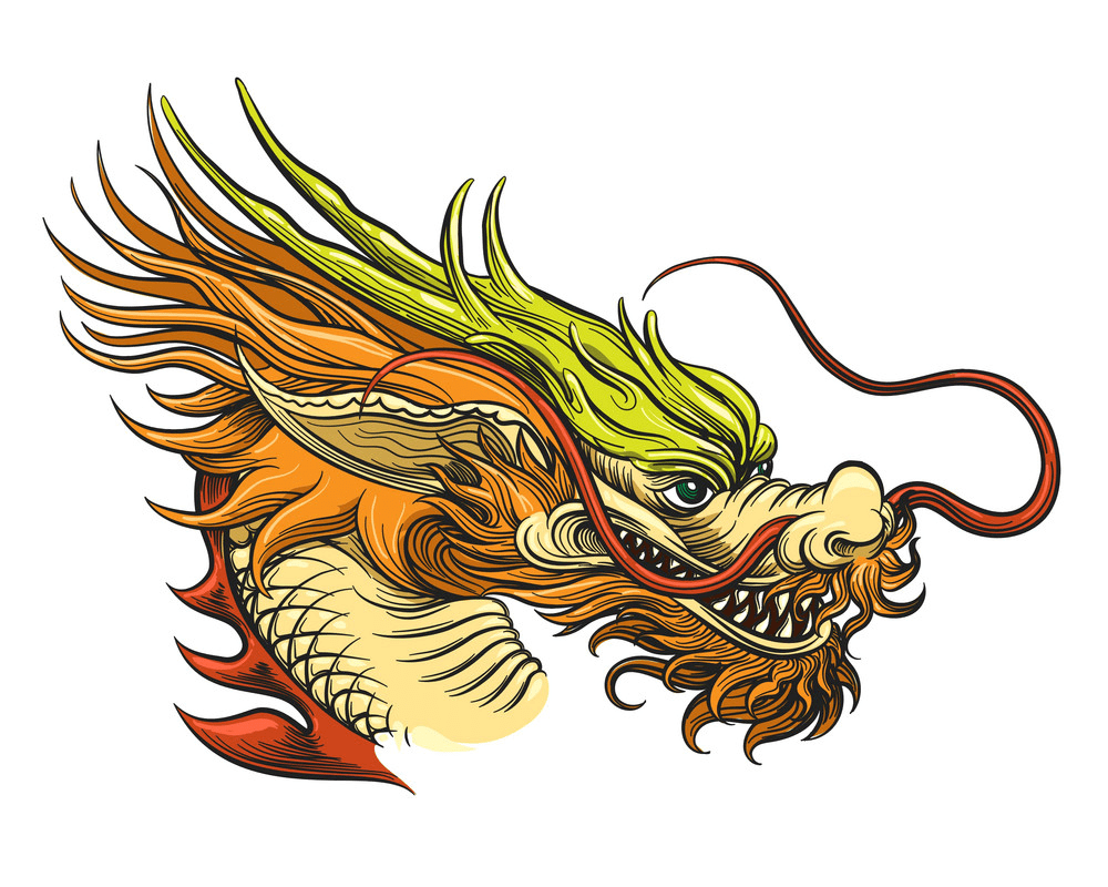 中国のドラゴンのイラスト 3 イラスト