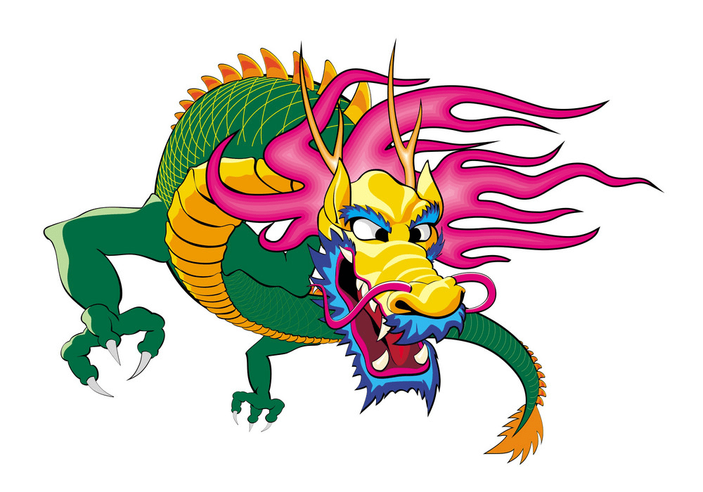 中国のドラゴンのイラスト 6 イラスト