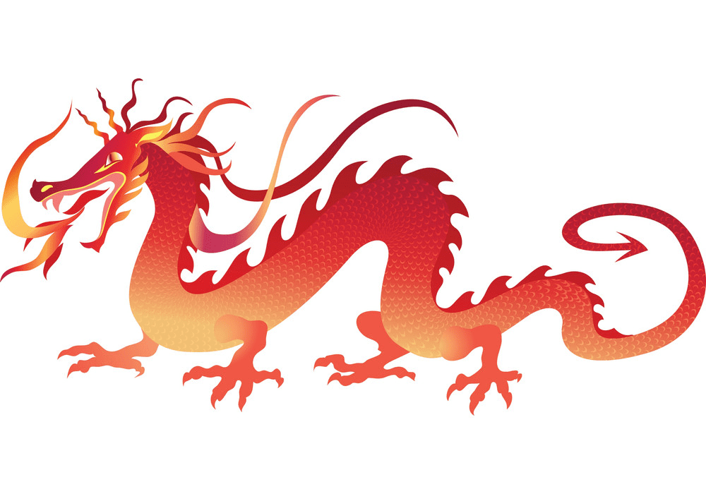 中国のドラゴンのイラストをダウンロード イラスト