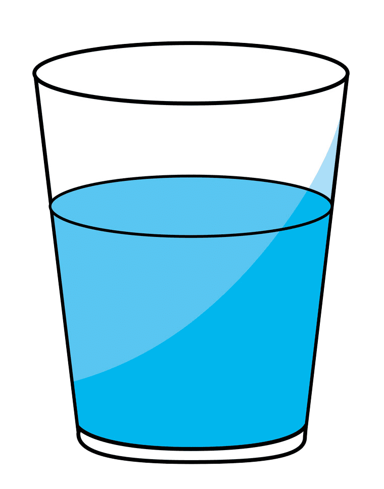 コップの水のイラスト 透明1