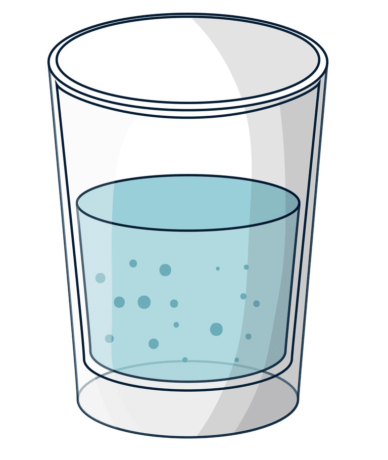 コップ一杯の水のイラスト 1