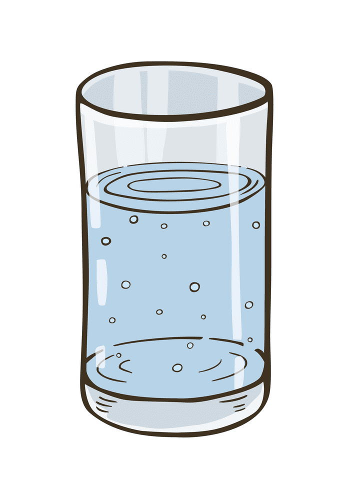 コップ一杯の水のイラスト 2