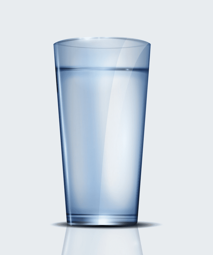 コップ一杯の水のイラストpng