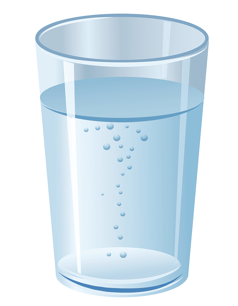 コップ一杯の水のイラスト