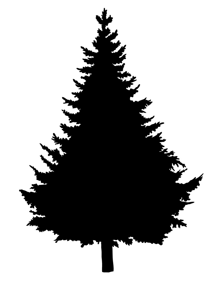 松の木のシルエットイラストpng無料 イラスト