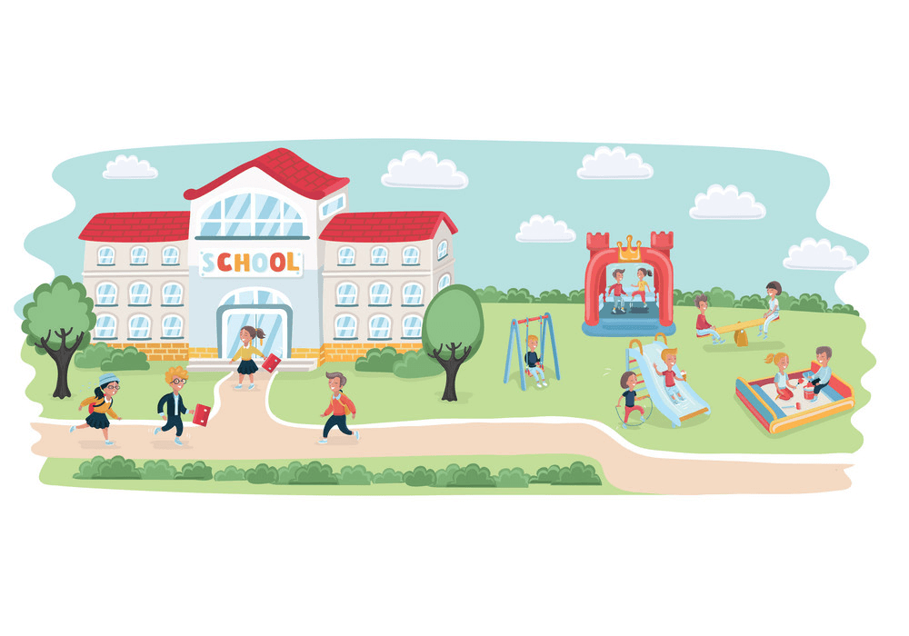 無料の学校の遊び場のイラストpng イラスト