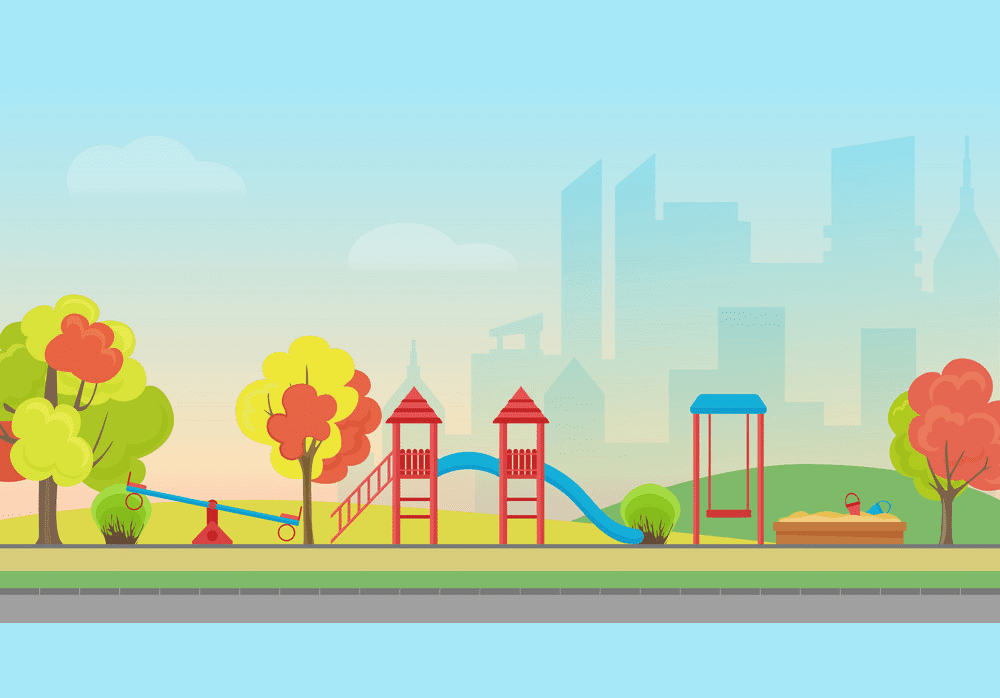無料の公園の遊び場のイラストpng イラスト