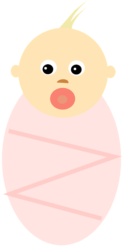 女の赤ちゃんイラスト透明2