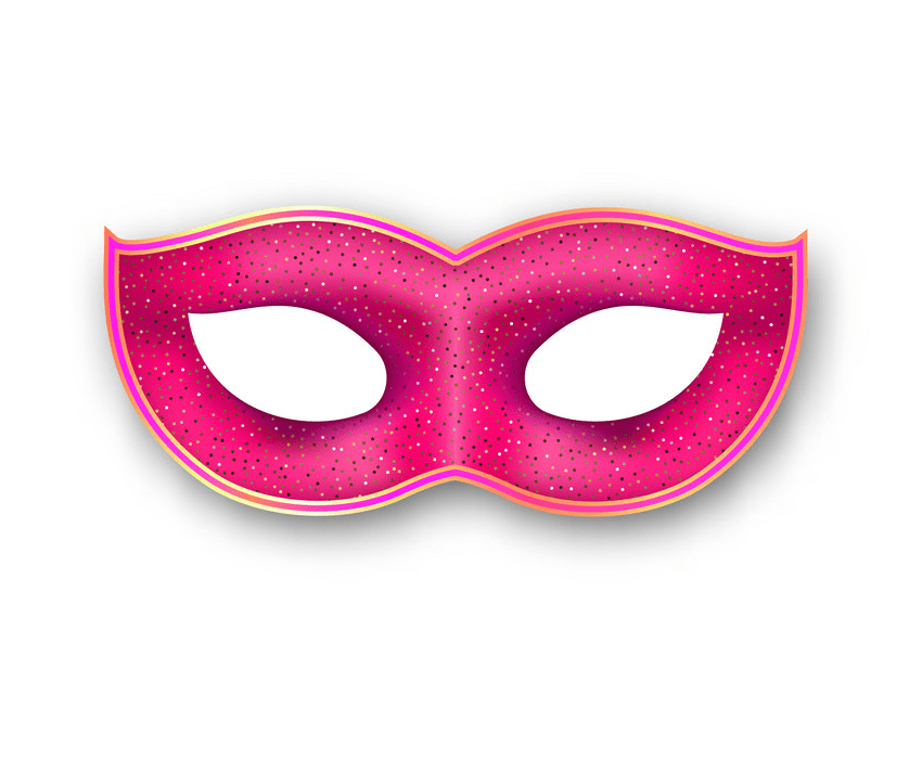 ピンクのマルディグラ マスクのイラスト イラスト
